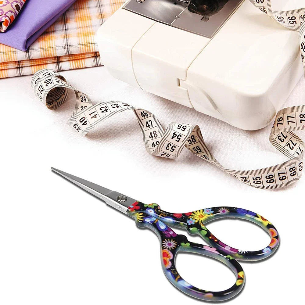 Professional Sharp Embroidery Scissors – Precision Sewing Tool with Leather Sheath for Needlework, Crafts & DIY (1-Piece)