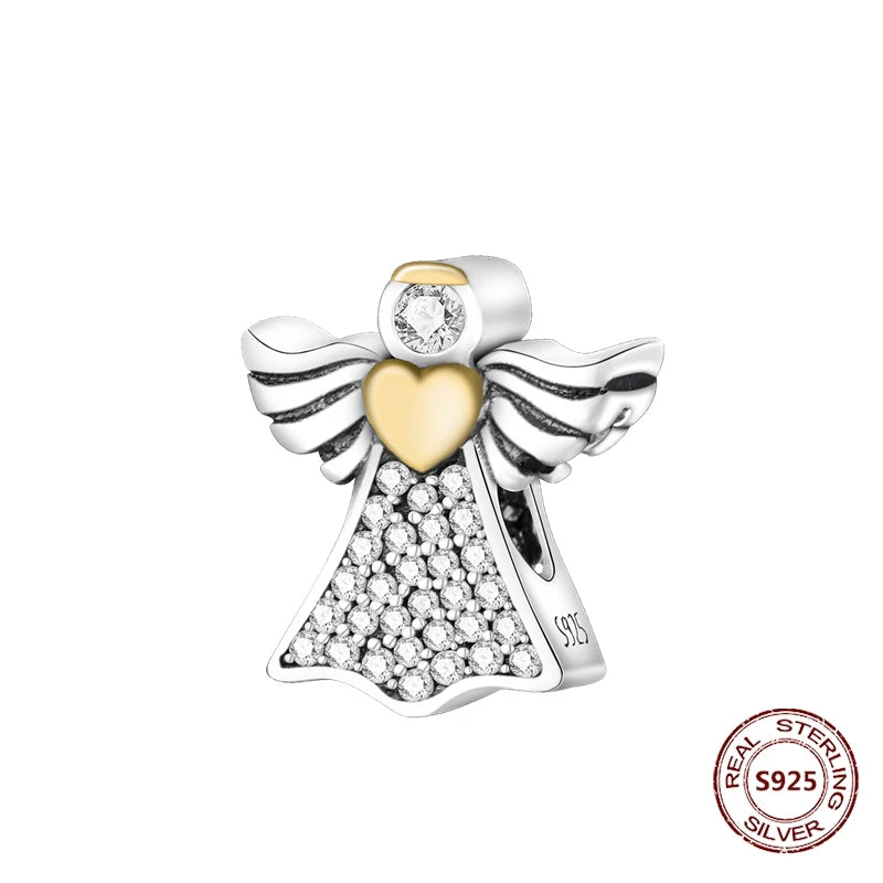 925 Sterling Silver Strawberry Turtle Owl Charm Beads Suitable For Original Bracelet Women DIY Jewelry Making Birthday Gifts