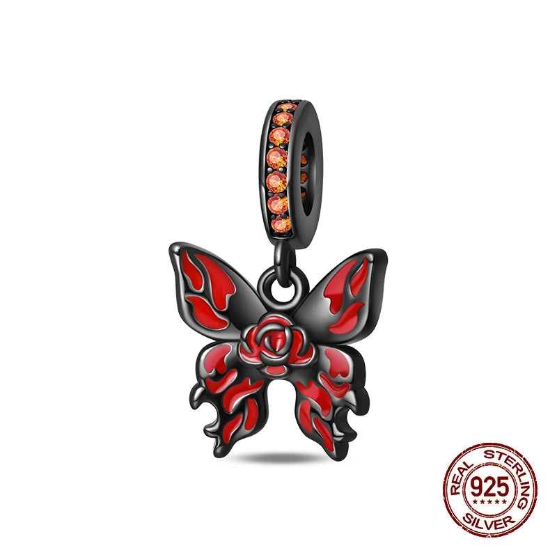 2025 Hot Sale Halloween Charms Bead 925 Sterling Silver Luminous Pumpkin Ghost Dangle Fit Bangle Bracelet Necklace DIY Jewelry