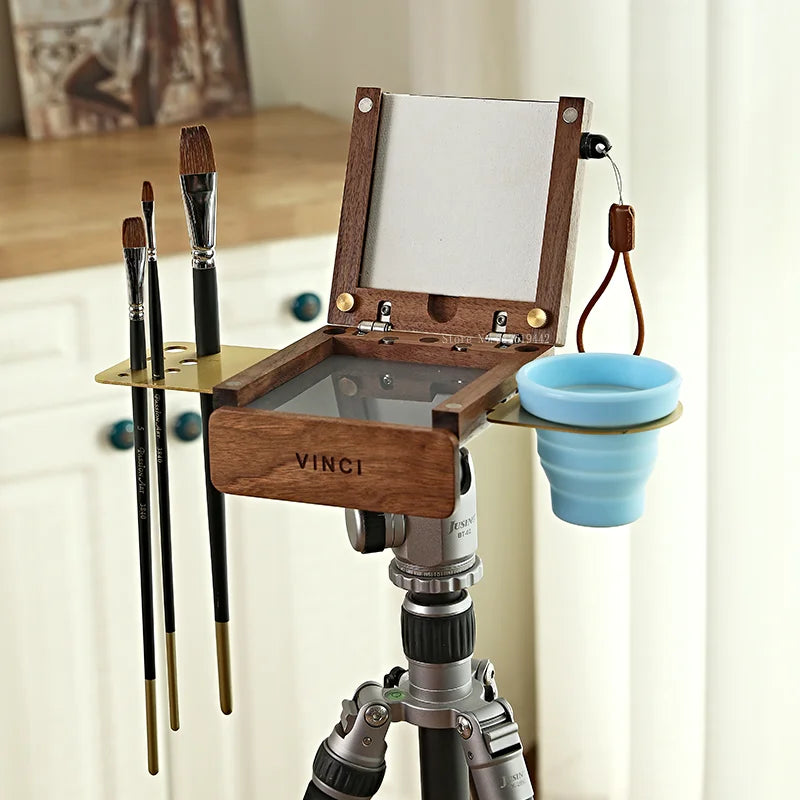 Wooden Foldable Portable Quick Installation Art Student Outdoor Sketch Special Multi-functional Folding Travel Oil Painting box