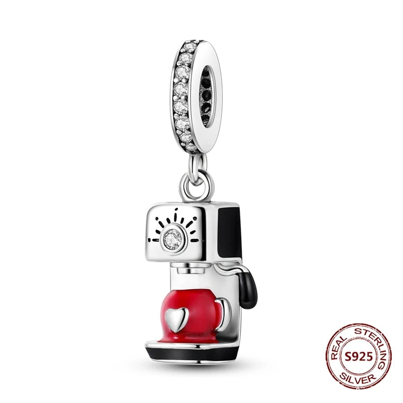 925 Sterling Silver Strawberry Turtle Owl Charm Beads Suitable For Original Bracelet Women DIY Jewelry Making Birthday Gifts