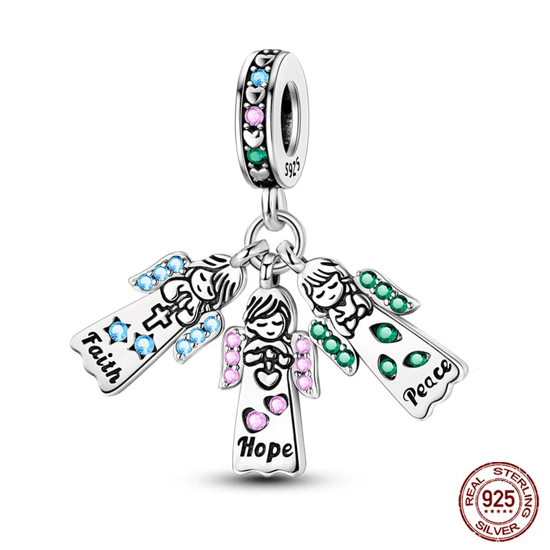 new in Real 925 Sterling Silver Boys and Girls Bicycle Charms Beads Fit Qikaola 925 Original Bracelets Fine DIY Jewelry Making