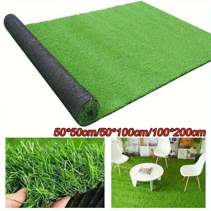 Green Artificial Fake Synthetic Grass Rug Garden Landscape Lawn Carpet Mat Turf