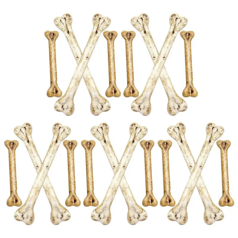 20pcs Highly Halloween Toys Multi-functional Fake Bones DIY Hanging Bone Charm Halloween Prop Halloween Bones for DIY