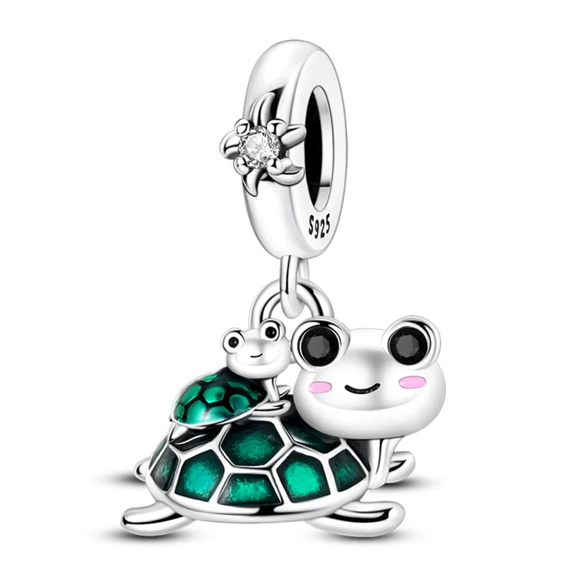 Ocean Trendy 925 Silver Dolphin Crab Boat Beach Charms Beads Fit 3mm Original Bracelets DIY Thoughtful Fine Jewelry Making Gifts