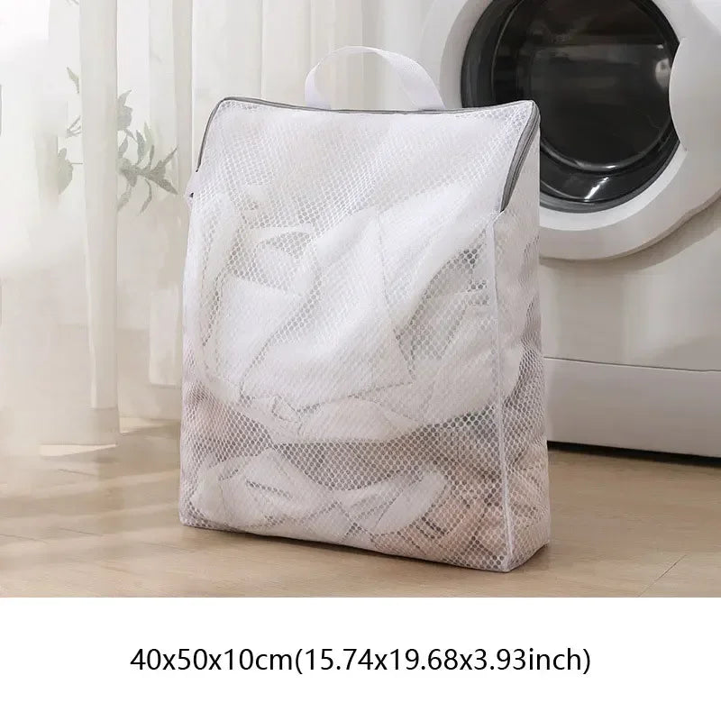 Mesh Washing Machine Laundry Bag Protection Net Foldable Thicken Clothes Socks Wash Pack Household Cleaning Tools Accessories