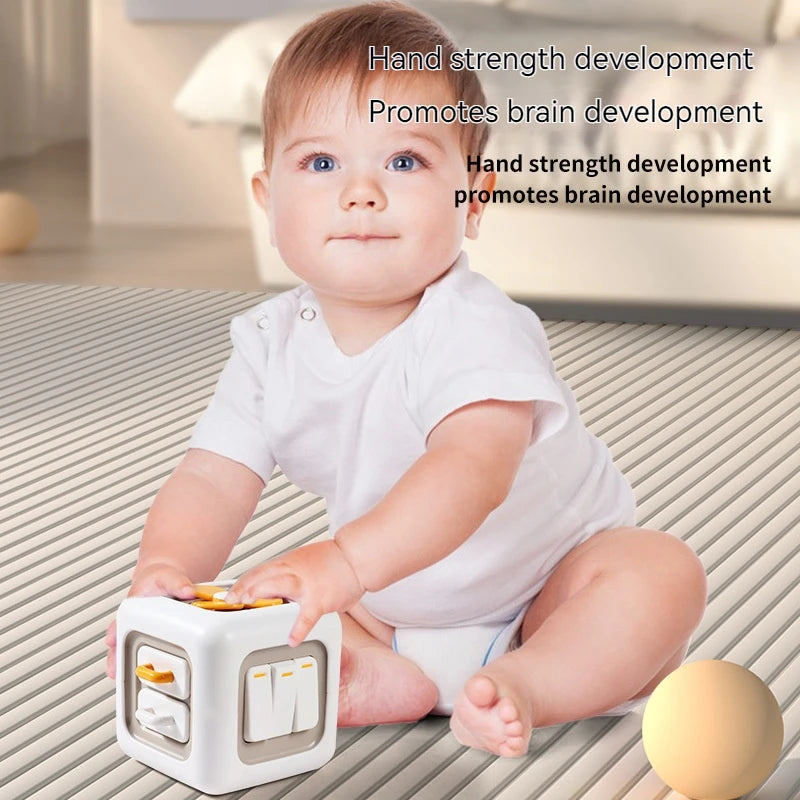 Busy Cube Montessori Toys Travel Sensory Toys for Toddlers 1-3, Learning Fine Motor Skills| 1st Birthday Gifts Boy 12 Months +