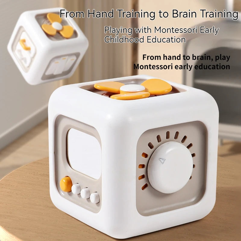 Busy Cube Montessori Toys Travel Sensory Toys for Toddlers 1-3, Learning Fine Motor Skills| 1st Birthday Gifts Boy 12 Months +