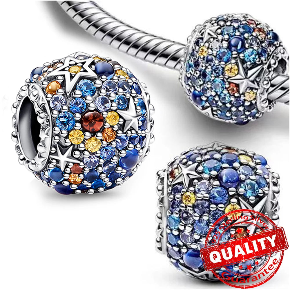 Underwater World 925 Sterling Silver Ocean Octopus Seashell Seahorse Starfish Pendant Fit DIY Bracelet Necklace Boutique Gift