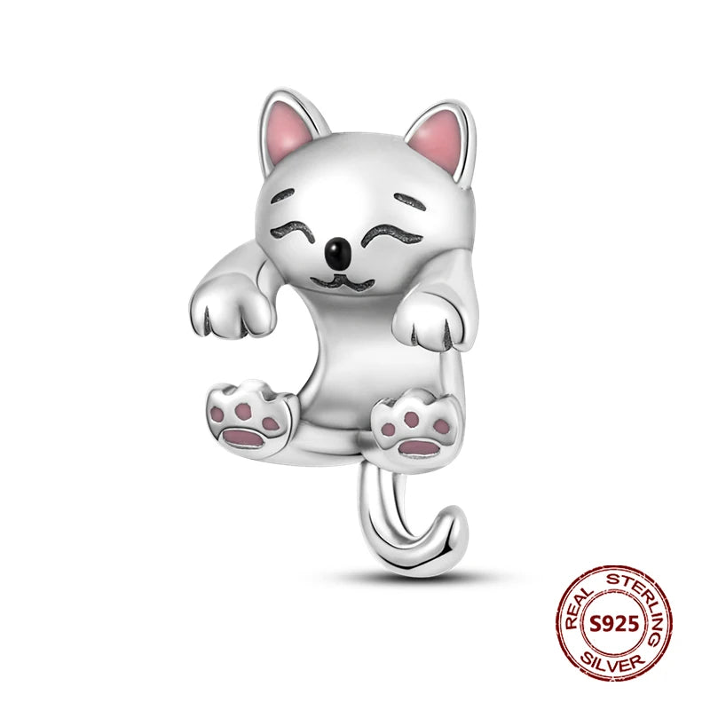 925 Sterling Silver Strawberry Turtle Owl Charm Beads Suitable For Original Bracelet Women DIY Jewelry Making Birthday Gifts