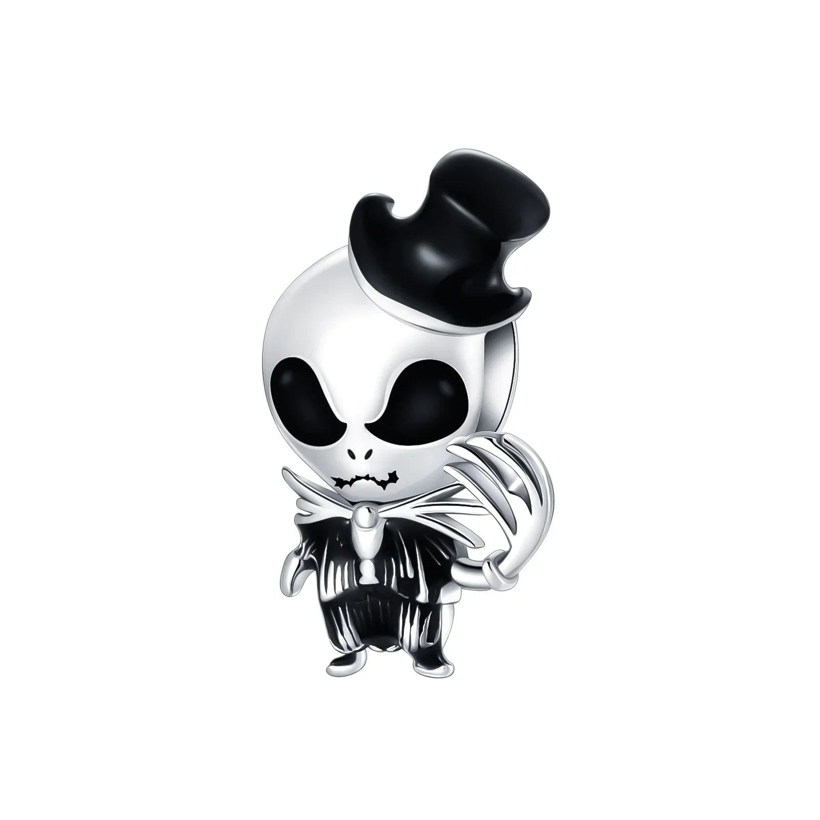 Original 925 Sterling Silver Halloween Charms Pumpkin Skull Witch Ghost Bead Earrings Pendant Fit Bracelet Necklace Jewelry