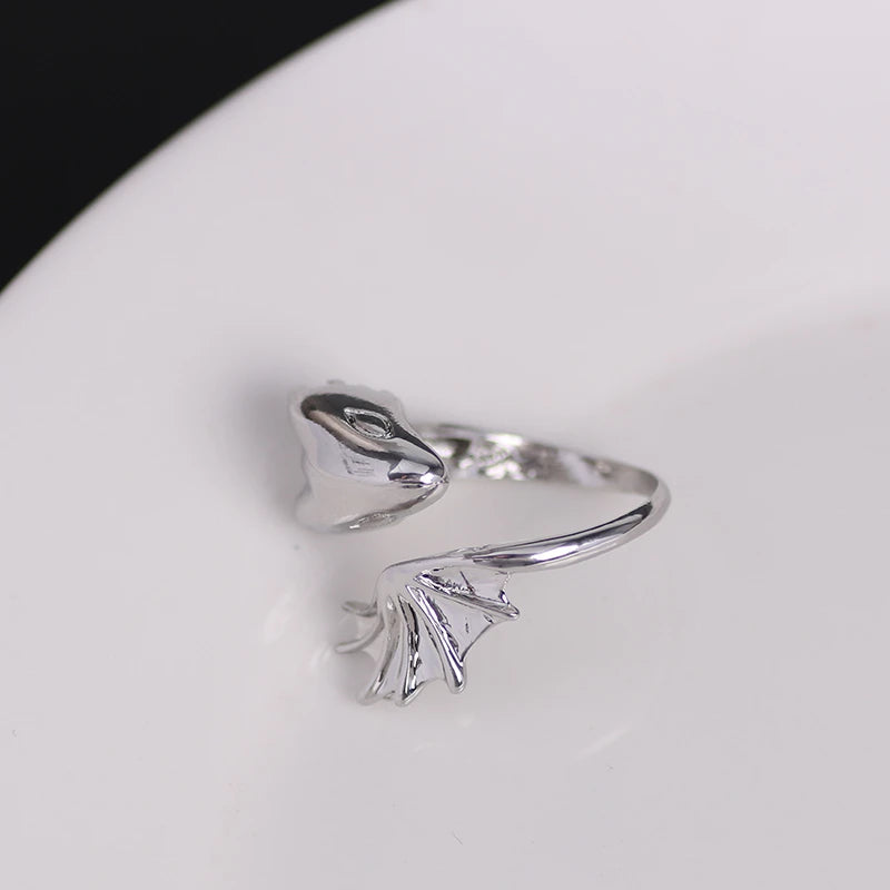 Punk Alien Ring Alloy Men's and Women's Jewelry Halloween Party Birthday Gift Fashion Decoration Finger Accessories 2024 trend