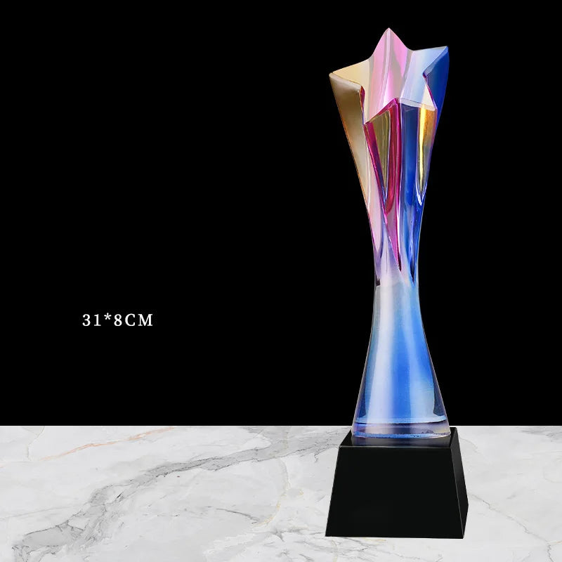 Crystal Trophy, Custom-made, annual meeting Award, Souvenirs, Home Decoration Collection, Creative, New Color