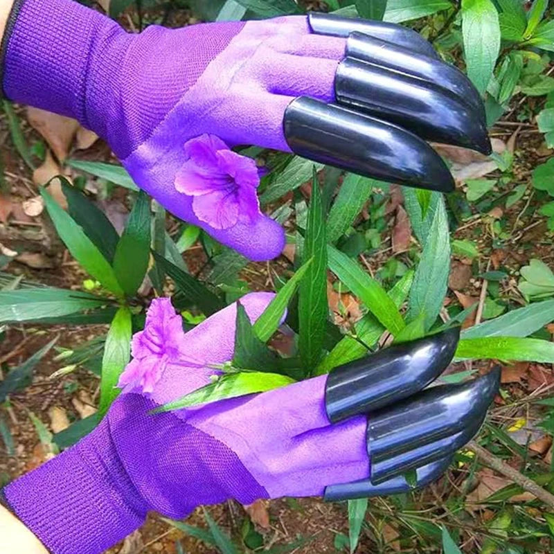 Garden gloves, stab resistant, waterproof, claw resistant, wear-resistant, ground scraping, grass pulling, soil digging, special