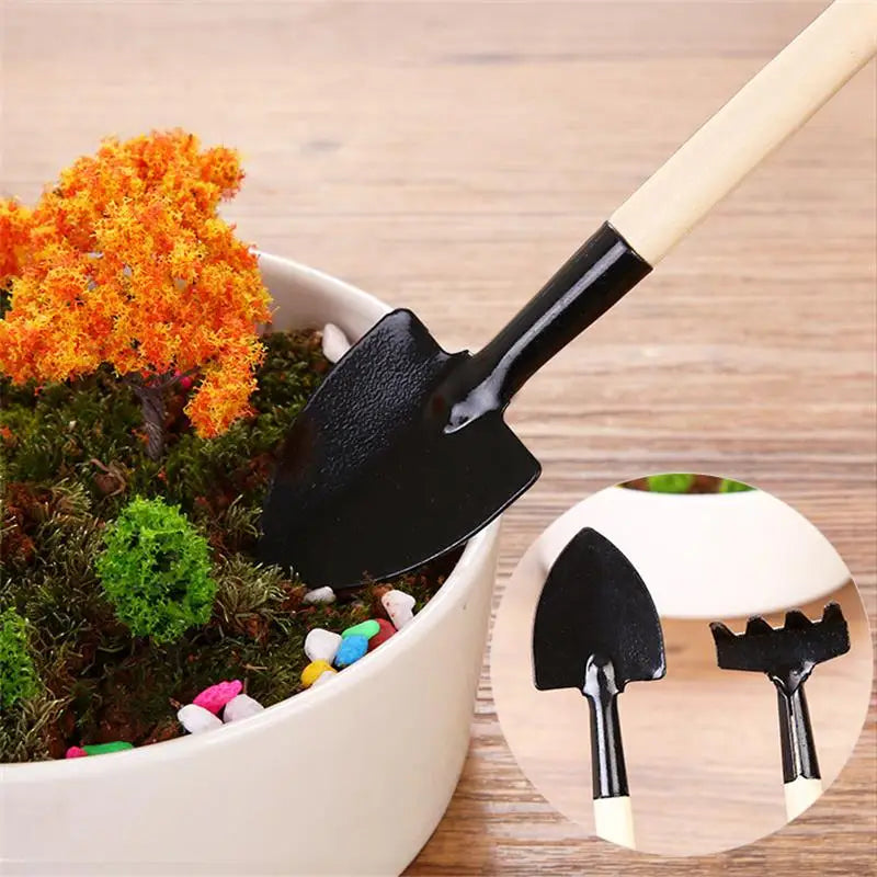 Gardening Tools Three-Piece Set Mini Garden Tools Multi-Function Shovel Harrow Shovel Household Plant Pine Soil Shovel