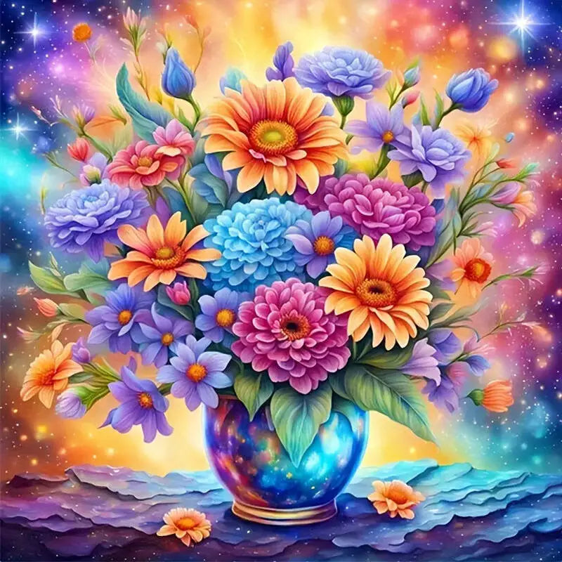 Huacan 5D Landscape Diamond Painting Flower Series Art Picture Full Square/round Rhinestone Embroidery Set Wall Decor