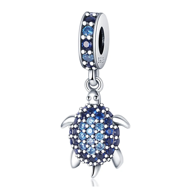 Ocean Trendy 925 Silver Dolphin Crab Boat Beach Charms Beads Fit 3mm Original Bracelets DIY Thoughtful Fine Jewelry Making Gifts