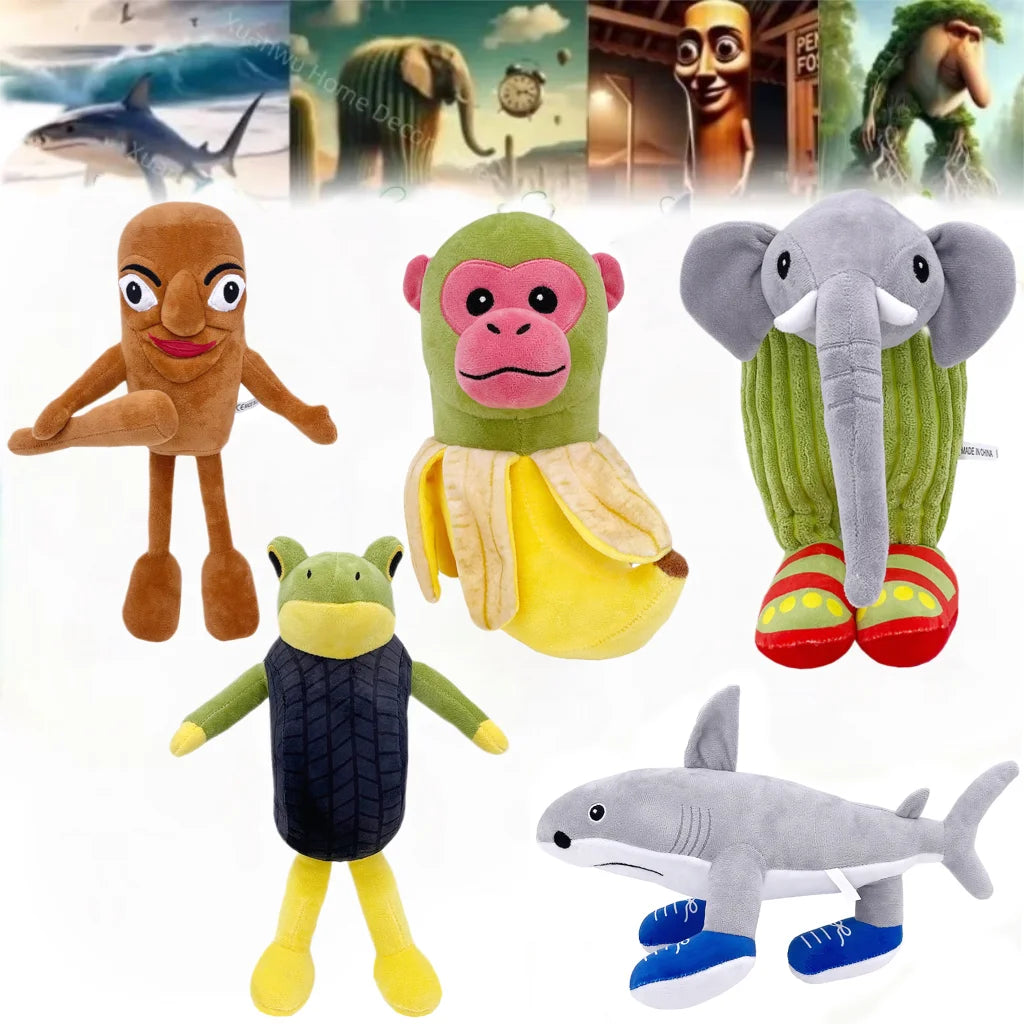 New hot Tralalelo Tralala Plush Tungtungtung Italian Brainrot Al Tralalero Tralala Plush Doll Stuffed Soft Pillow Custom Toys