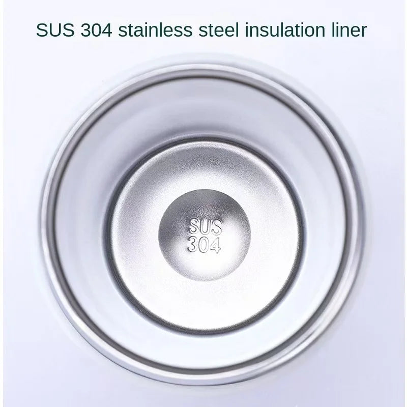 Stainless Steel Travel Mug with Straw, Portable Coffee Cup for Office/Car, Insulated Thermo Cup (13.5oz, Hot & Cold)