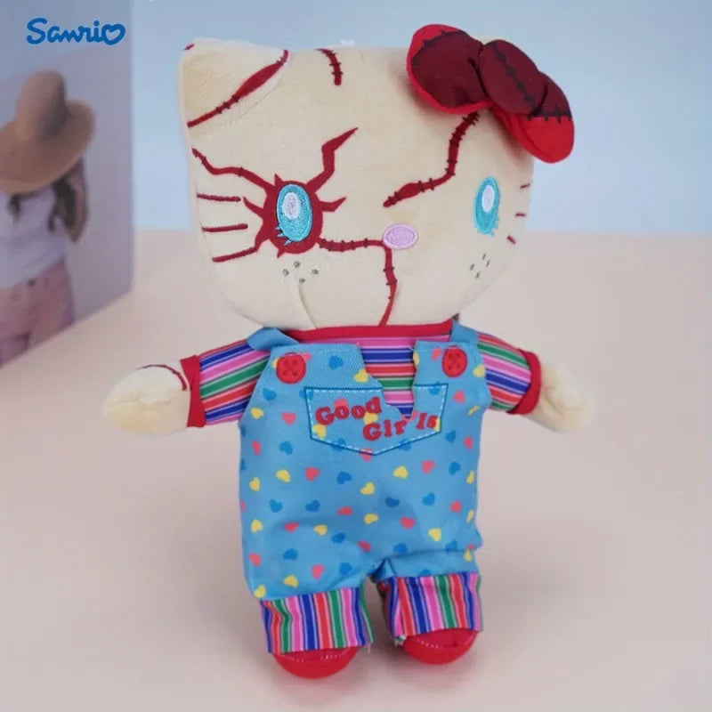 Sanrio Hello Kitty Halloween Bridal Stuffed Plush Toy Clown Resurrected Ghost Baby Collection Toy Festival Gift