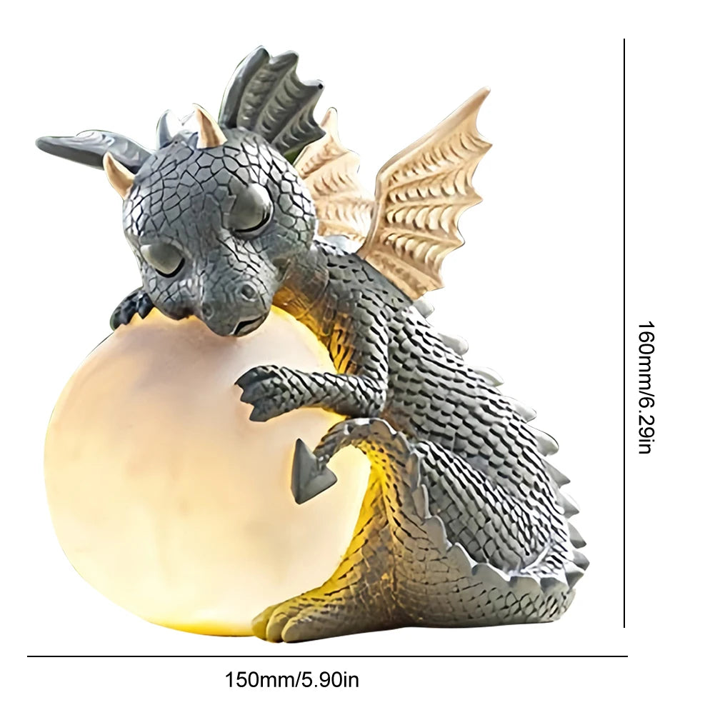 Dragon Statue Garden Reison Dragon Sculpture Vintage Flying Dragon Ornaments for Outdoor Yard Fences Sidewalks Halloween Decor