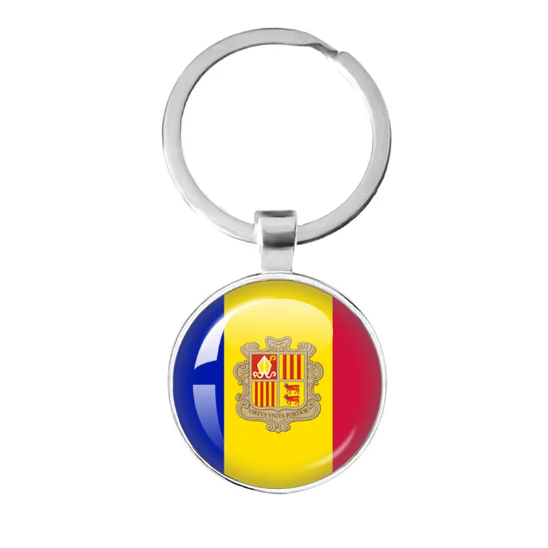 European National Flags, Albania, Andorra, Belarus, Belgium, Bosnia and Herzegovina, Bulgaria, Croatia, Popular Key Chain