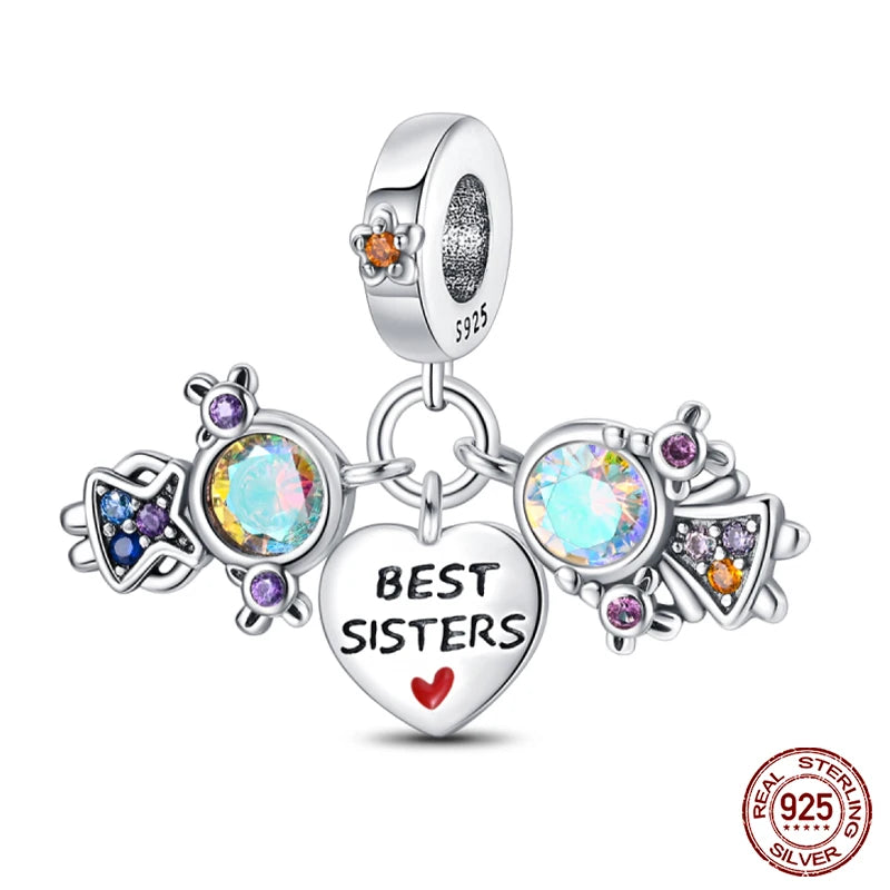 new in Real 925 Sterling Silver Boys and Girls Bicycle Charms Beads Fit Qikaola 925 Original Bracelets Fine DIY Jewelry Making