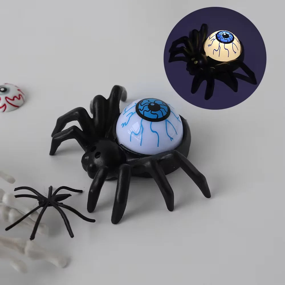 Spider Eye Light LED Candle Light Plastic Spider Skull Light Halloween Decoration Bar Ghost House Party Decoration Horror Prop