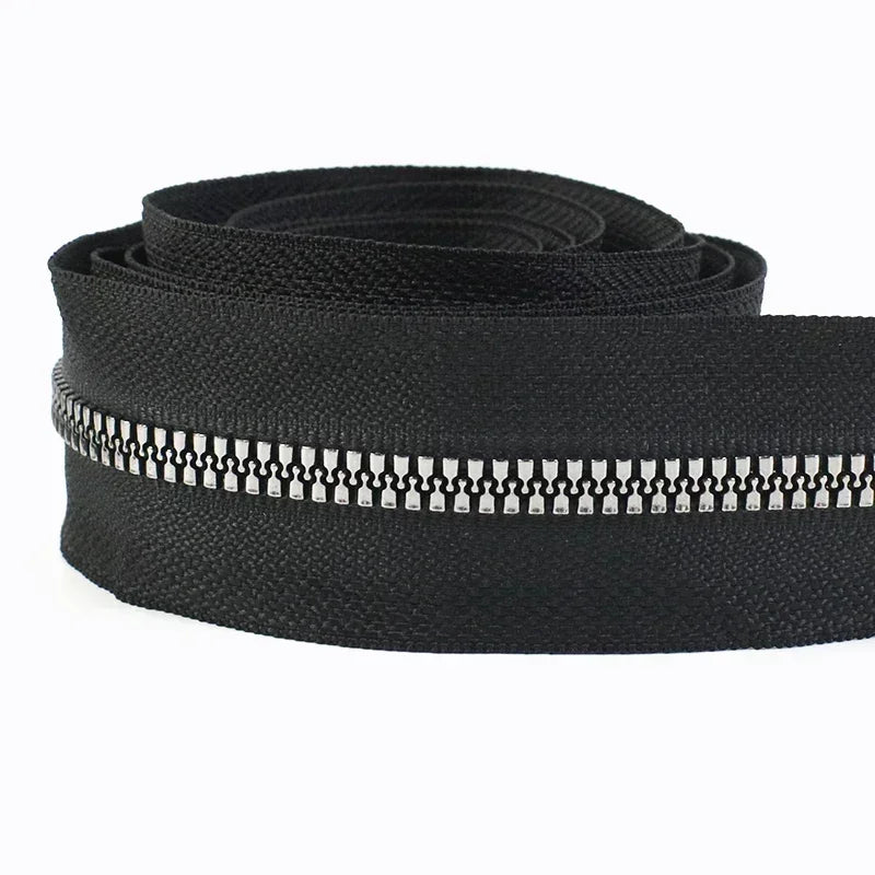 1/2/3/5Meters Meetee 3# 5# 8# 10# 15# Resin Zipper To The Meter for Sewing Down Jacket Outdoor Tent Continuous Zippers Material