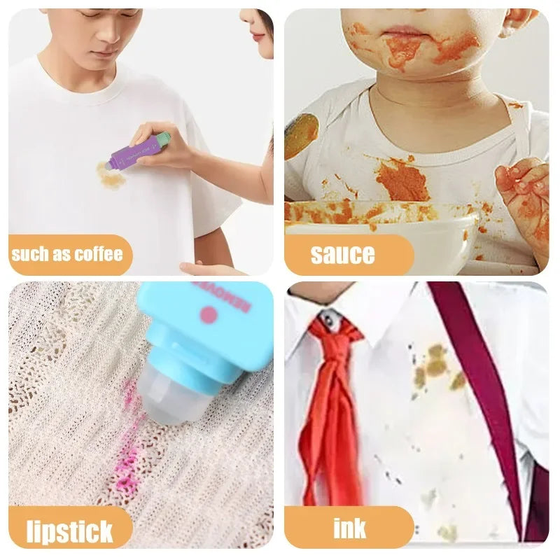 Double Head Instant Stain Treater Stick Portable Stain Remover Pen White Clothes Washing Free Grease Pen Emergency Cleaning Tool