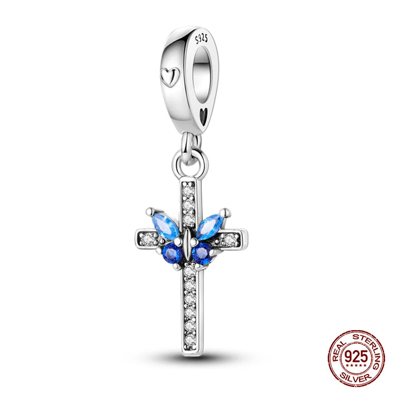 100% Real 925 Sterling Silver Classic Devil's Eye Charms Beads For Women Fit Original Qikaola Bracelets Fine DIY Jewelry Making