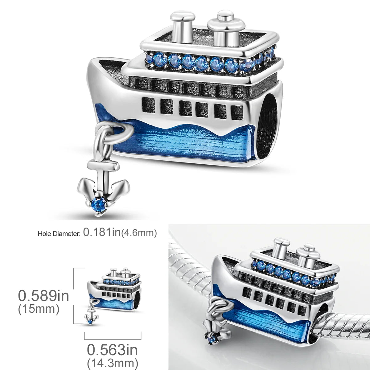 2025 Hot Sale Charms Bead 925 Sterling Silver Pink Butterfly Luminous Firefly Dangle Fit Bangle Bracelet Necklace DIY Jewelry