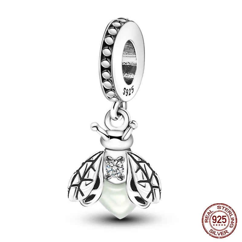 925 Silver Fashion Camera Coffee Cup Flower Charms Beads Fit Qikaola 925 Original Bracelet DIY Birthday Jewelry Making For Women