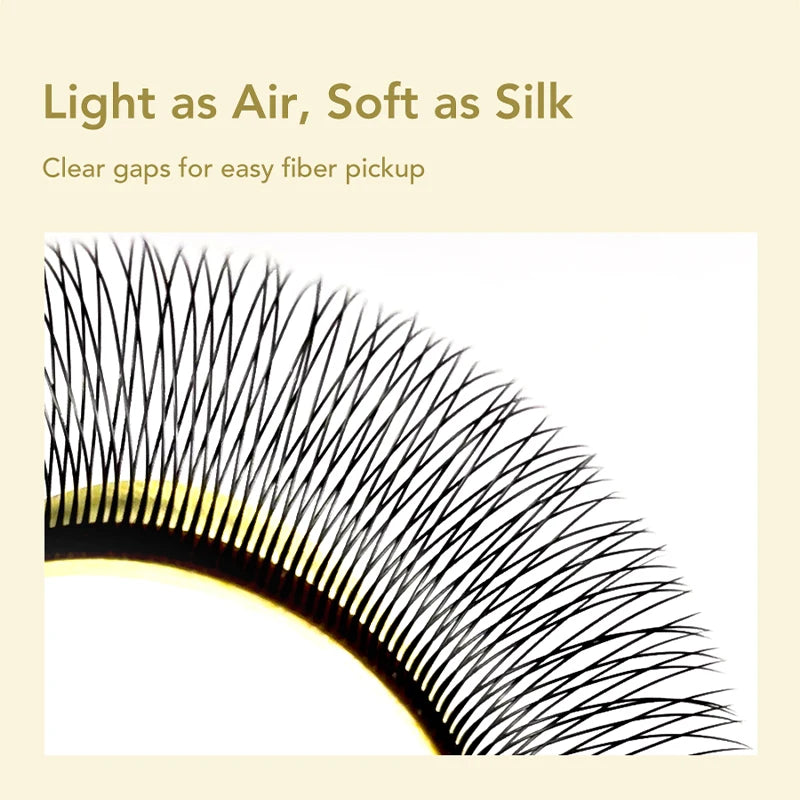 DIYDAY Single Tip 2D Y Eyelash Extension More Denser Softer False Mink Lashes Premade Fans Y Shaped Eye Lashes for Makeup Tools