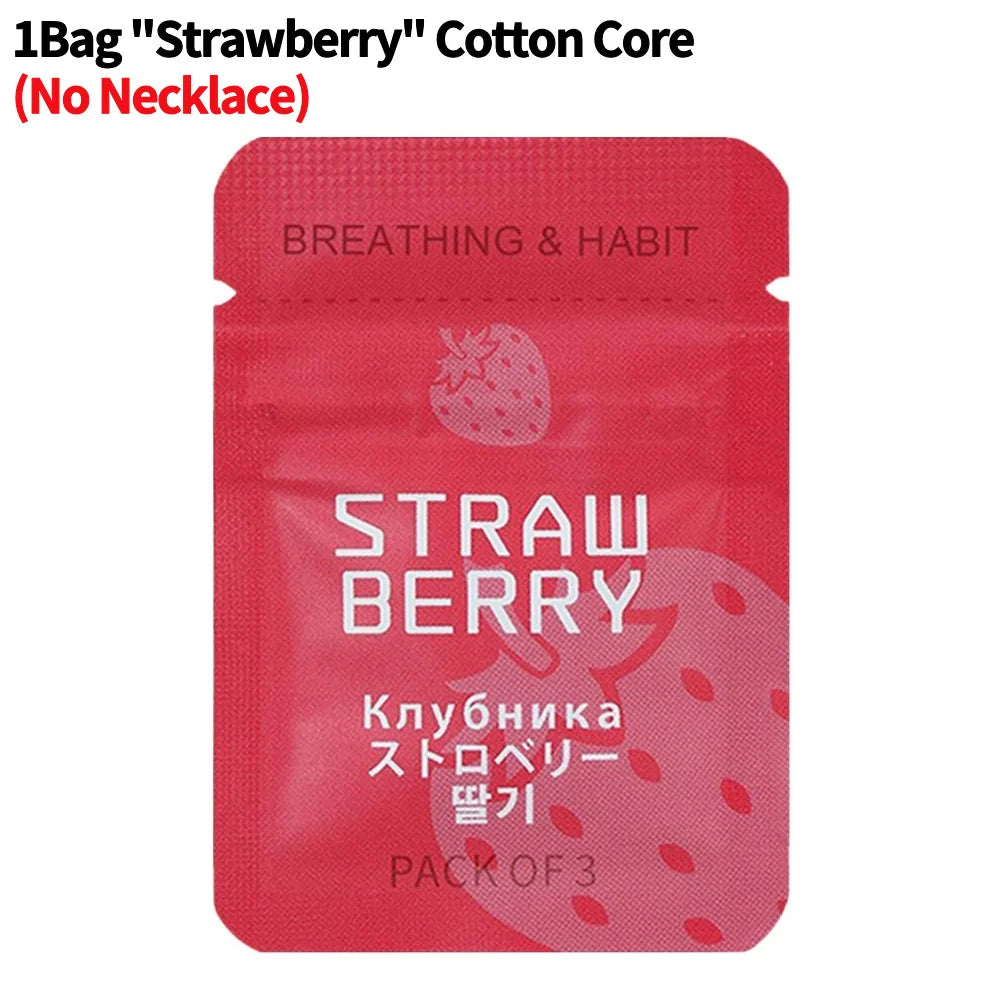 Breathing Necklace with Filter Cotton Quitting Smoking Meditation Pendant Wear Resist Quit Smoking Necklace Stop Smoking Aids