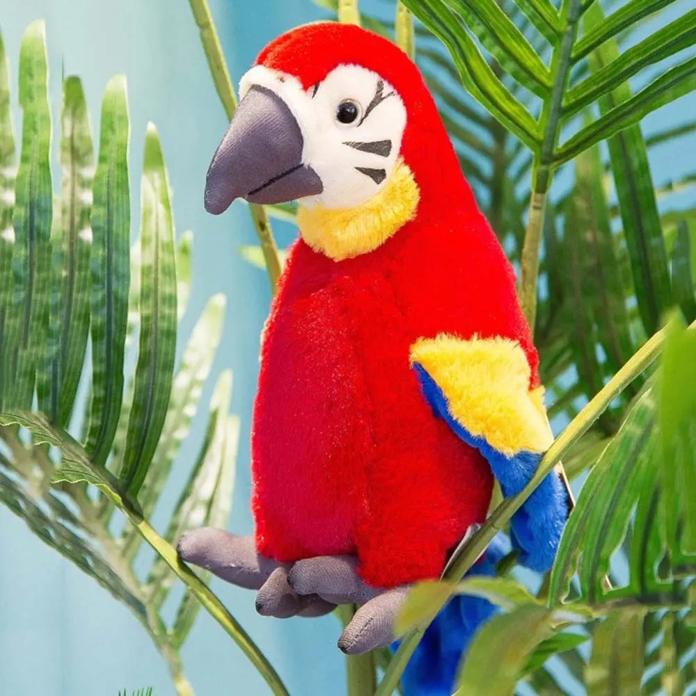 Plush Animal Toy Feather Figurine Parrot Plush Toy Parrot Plush Doll Simulation Plush Stuffed Doll Wild Animal Stuffed Toys