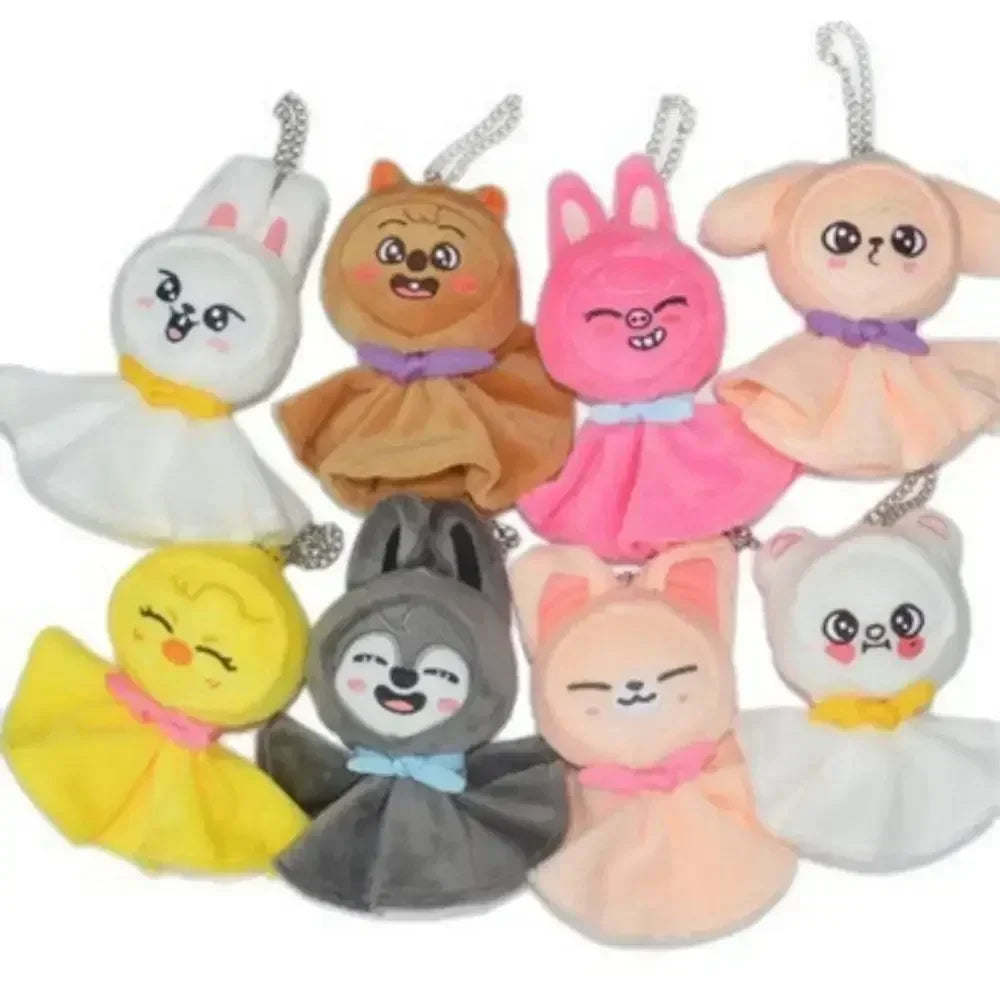 Kpop SKZOO Pencil Case Plush Stay Kids Keychain Plush Kpop Plush Toy Seoul FM Week Cloak Doll Magic School Kid Fan Birthday Gift