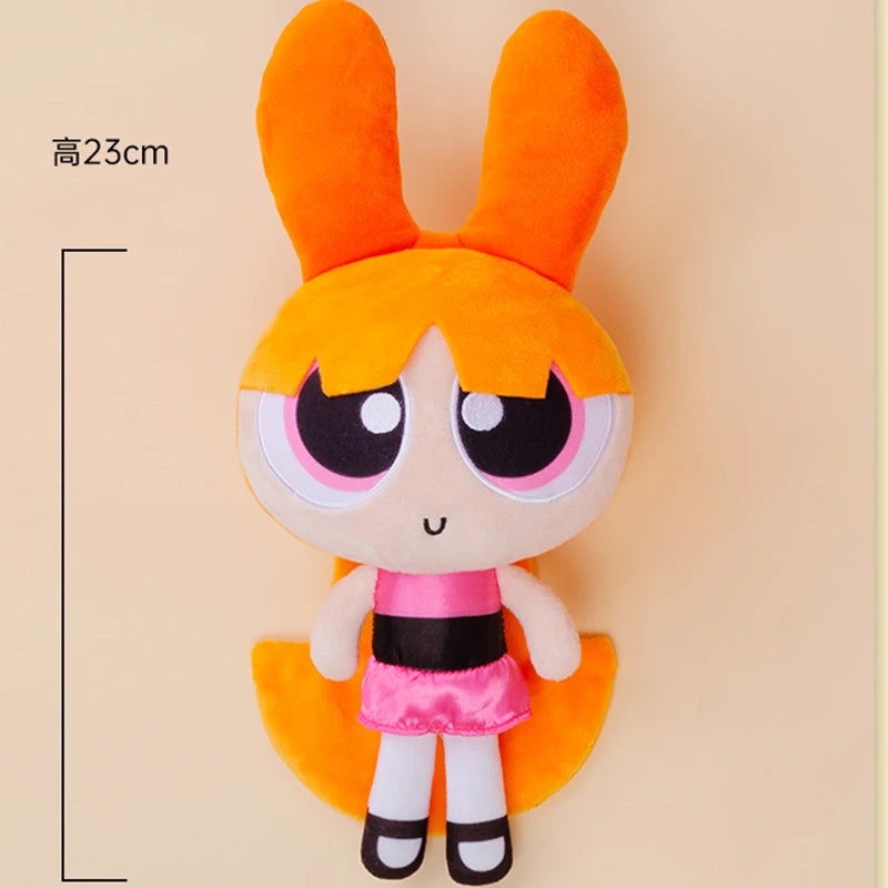 Plush Doll Powerpuff Girls Stuffed Toy Kawaii Cartoon Buttercup Bubbles Blossom Plush Anime Toys Bedroom Sofa Decoration Gifts