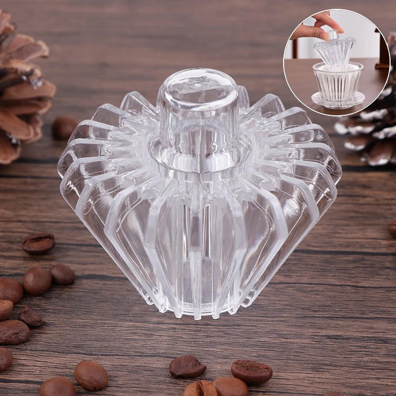 Coffee Filter Shape Retainer Easy Clean Coffee Accessories Coffee Filter Press for Travel Cafe Restaurant Office Camping