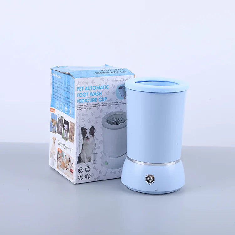 Hot Selling Eco-Friendly Pet Cleaning USB Rechargeable Electric Automatic Dog Paw Cleaner Silicone Brushes Foot Washer