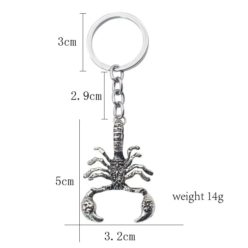 Scorpion Keychain Retro Punk Style Pendant Exquisite And Cool Jewelry Accessories Fashionable Halloween Christmas Party Gift