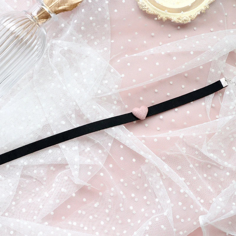 Black Choker Necklace For Women Elegant Lace Velvet Stretch Chain Gothic Flower Short Clavicle Neck Cord Aesthetic Jewelry Gift