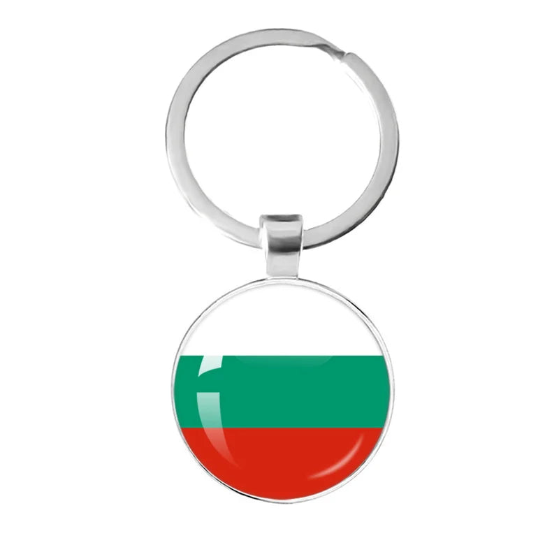 European National Flags, Albania, Andorra, Belarus, Belgium, Bosnia and Herzegovina, Bulgaria, Croatia, Popular Key Chain