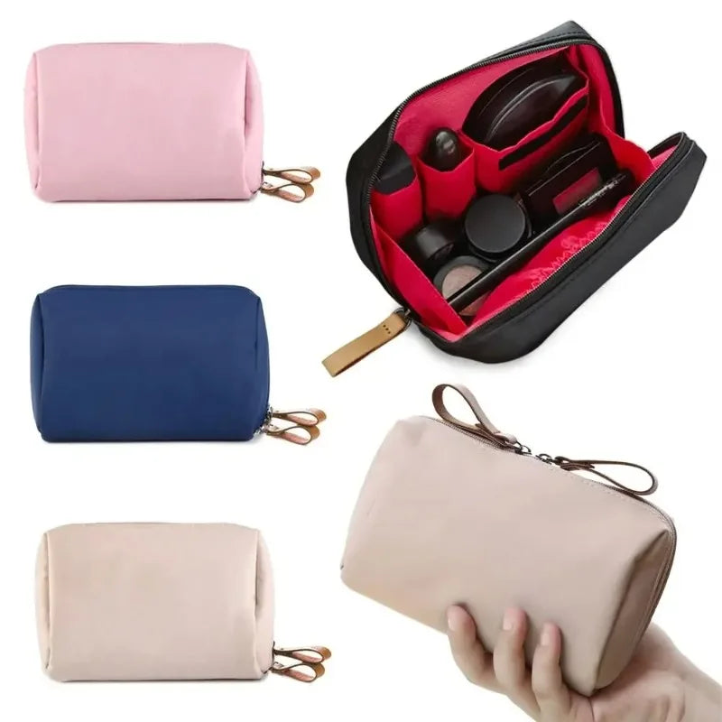 Portable Women Makeup Bag Cosmetic  Coin Pouch Storage Bag Mini Lipstick  Small  Toiletry  Organizer Case