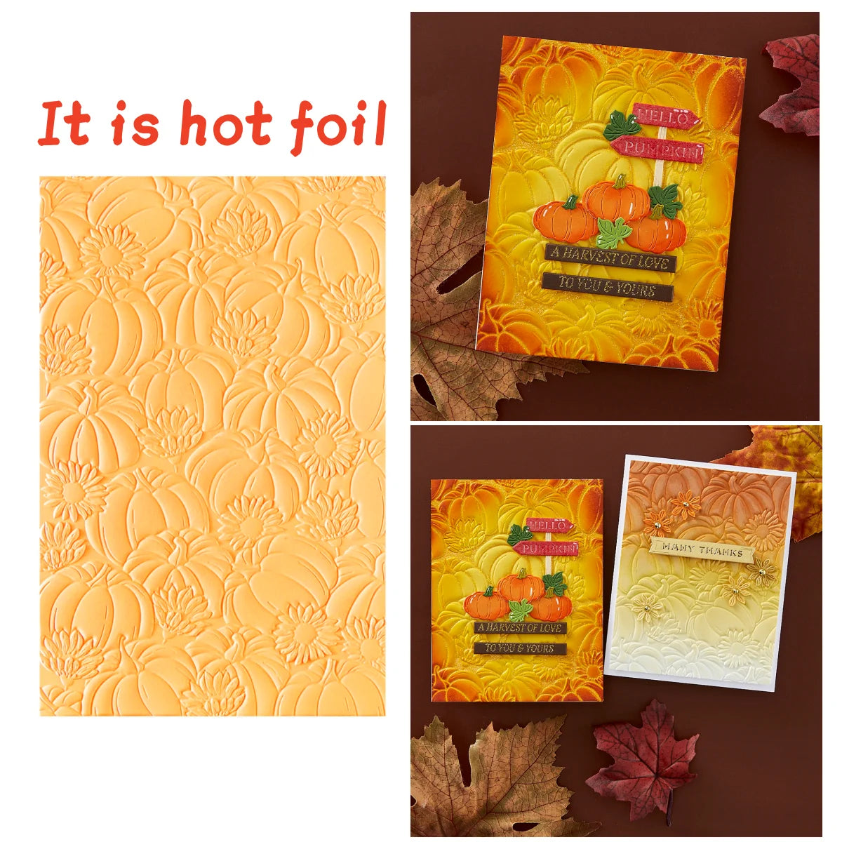 New Pumpkin ghost Acres Metal Cutting Dies Clear Stamps Gilded Weave Hot Foil Stencil Wax for DIY Making Card Craft Autumn 2025