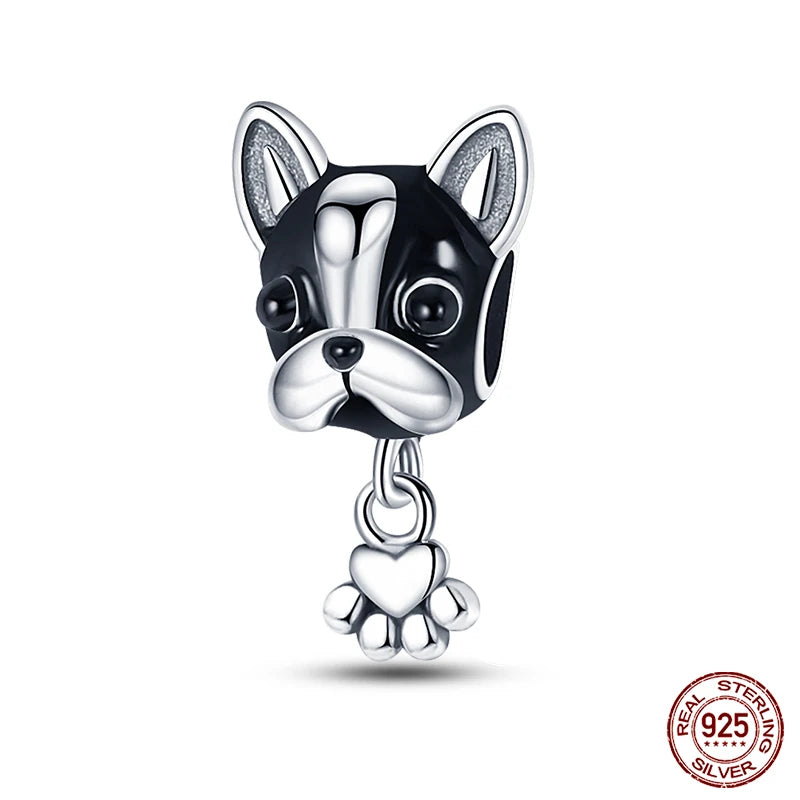 Fit Qikaola 925 Original Bracelet Fashion Bee Astronaut Eiffel Tower 925 Silver Charms Beads Fine DIY Birthday Jewelry For Women