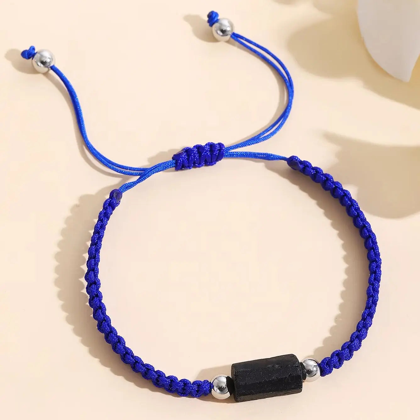 Black Tourmaline natural Bracelet for Men Women Healing Crystal Handmade Stretch Natural Stone Beaded Adjustable Jewelry Gift