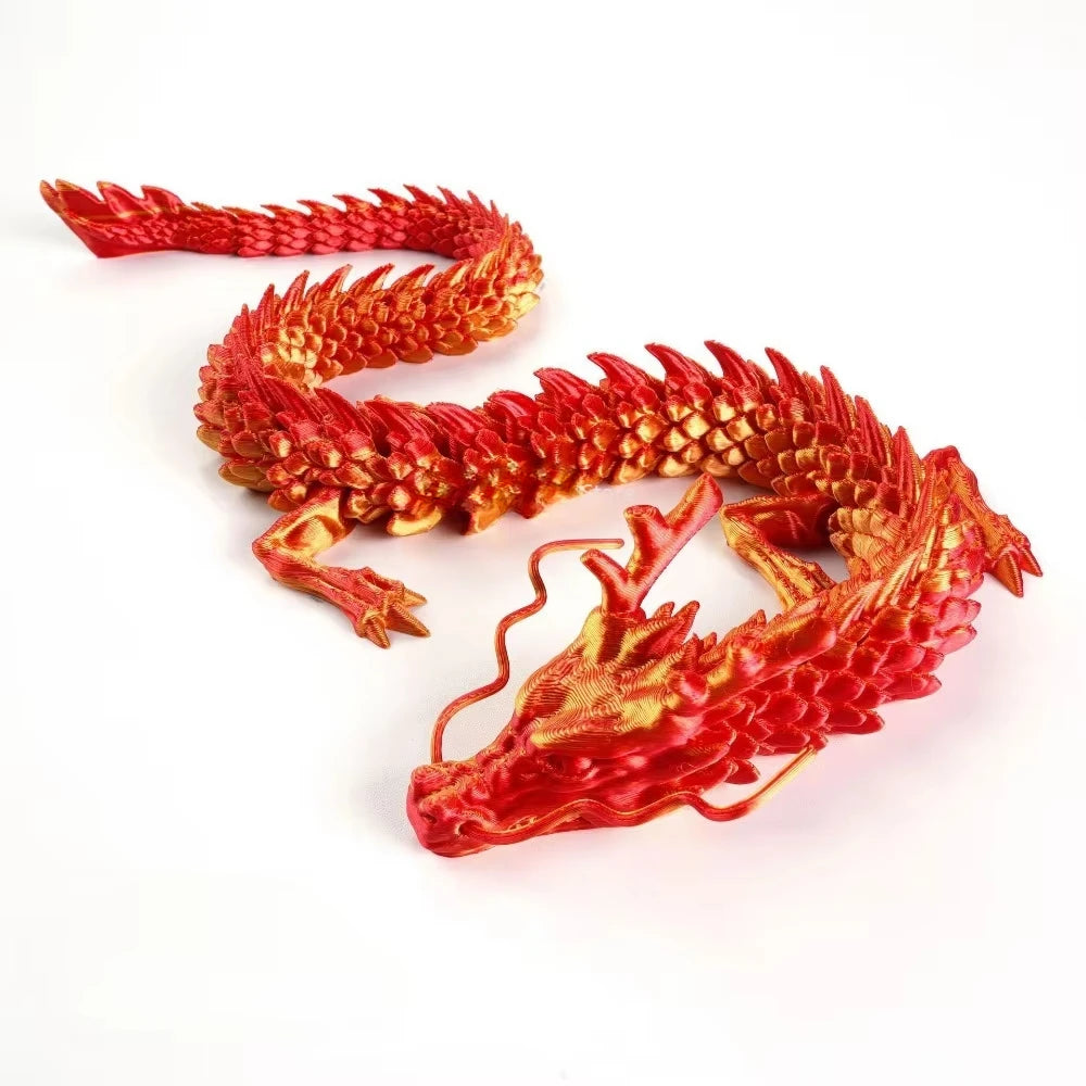 22/30/45cm New Luminous 3D Printed Dragon Glow in The Dark Flying Dragon Rotatable Articulated Wing Dragons Home Ornaments