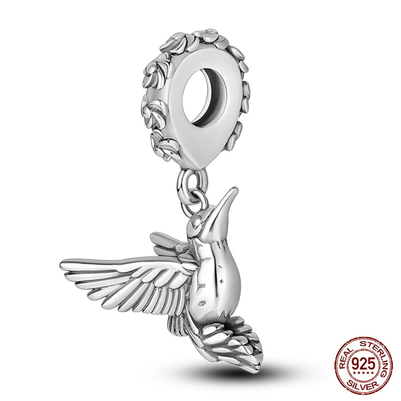 925 Silver Fashion Camera Coffee Cup Flower Charms Beads Fit Qikaola 925 Original Bracelet DIY Birthday Jewelry Making For Women