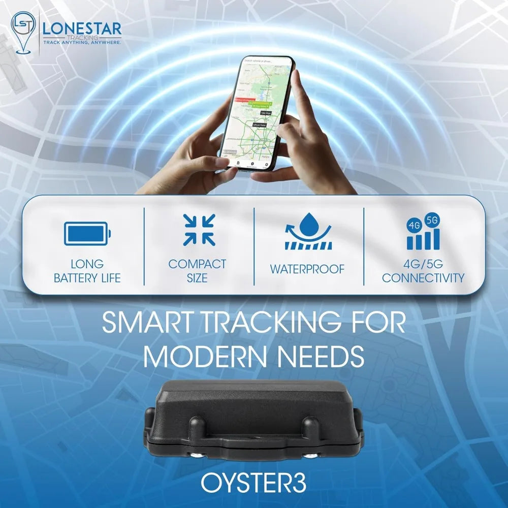 Hidden GPS Tracker - Oyster3 4G/5G, Long Battery Life GPS Car Tracker, Vehicles, Trucks, Cars, Assets, Anti-Theft Security